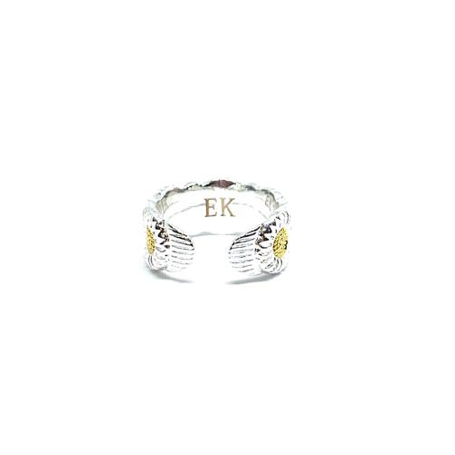 EK | Sunflower Ring Silver