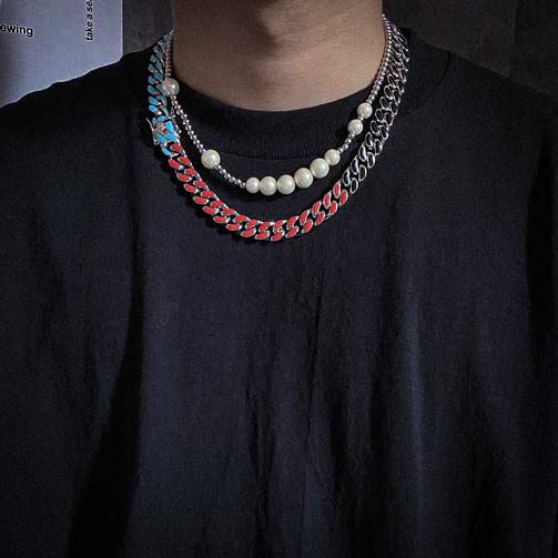 Four Tone Cuban Necklace