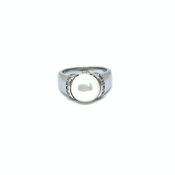 EK | Pearl Ring Silver