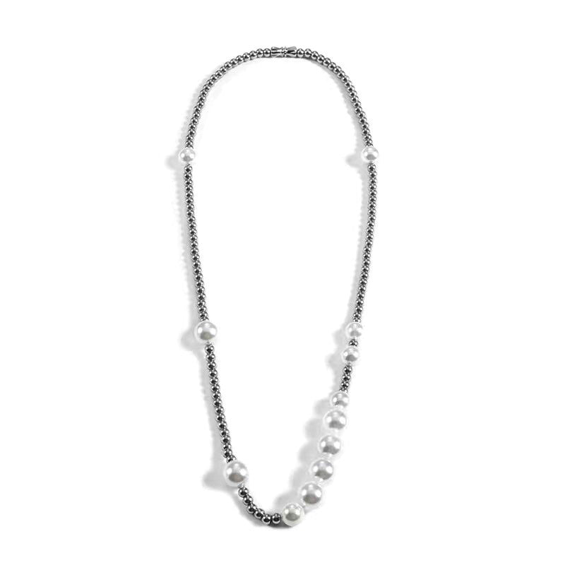 EK | Pearl Beaded Necklace White
