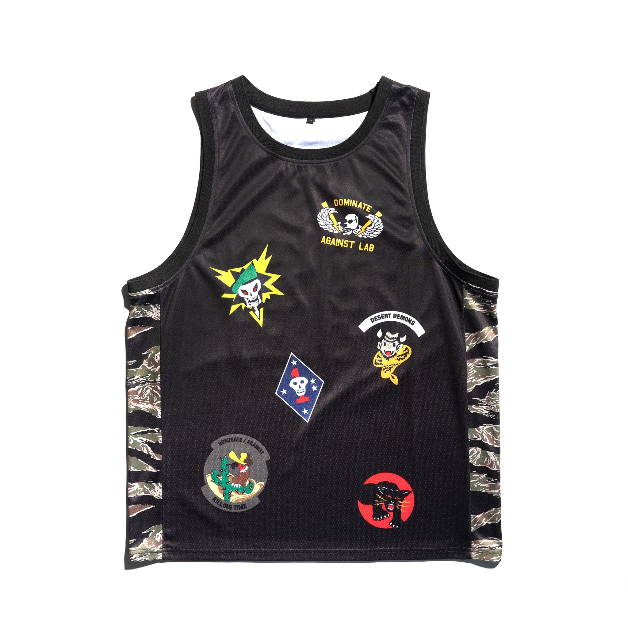 Against Lab x Dominate Patch Mesh Jersey Black