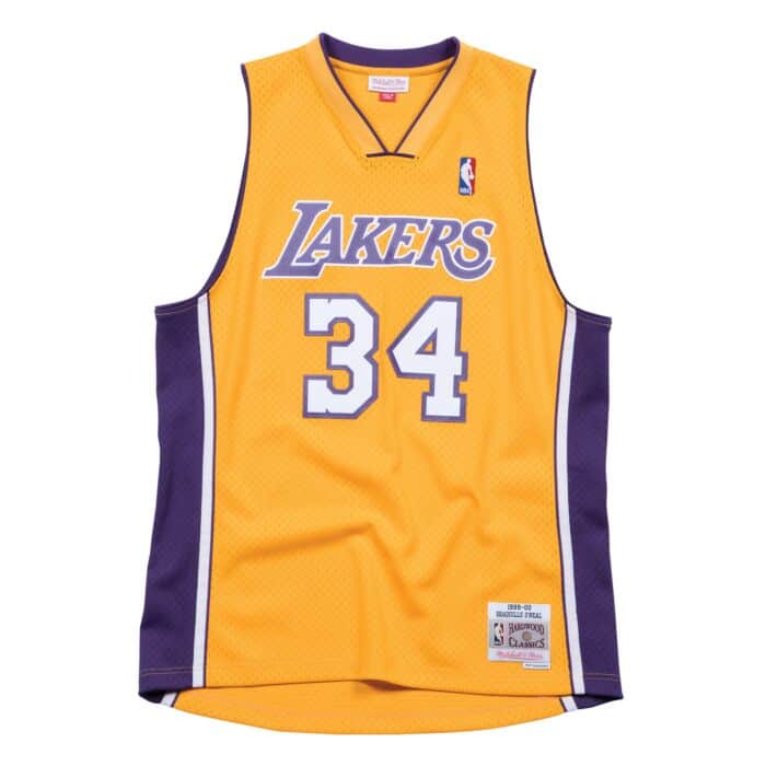 M&N | S. O'neal 99-00 Swingman Lakers Yellow