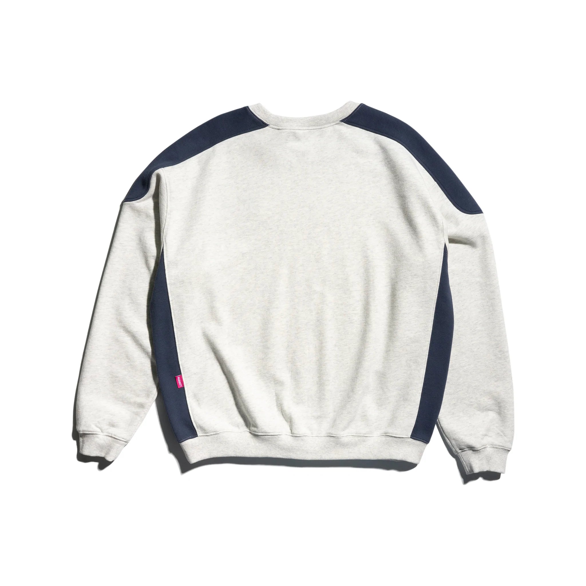 Against Lab | Two-Tone Panel Sweater Grey